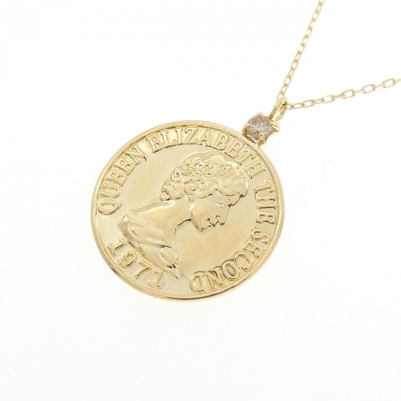 K18YG ダイヤモンド ネックレス 0.03CT