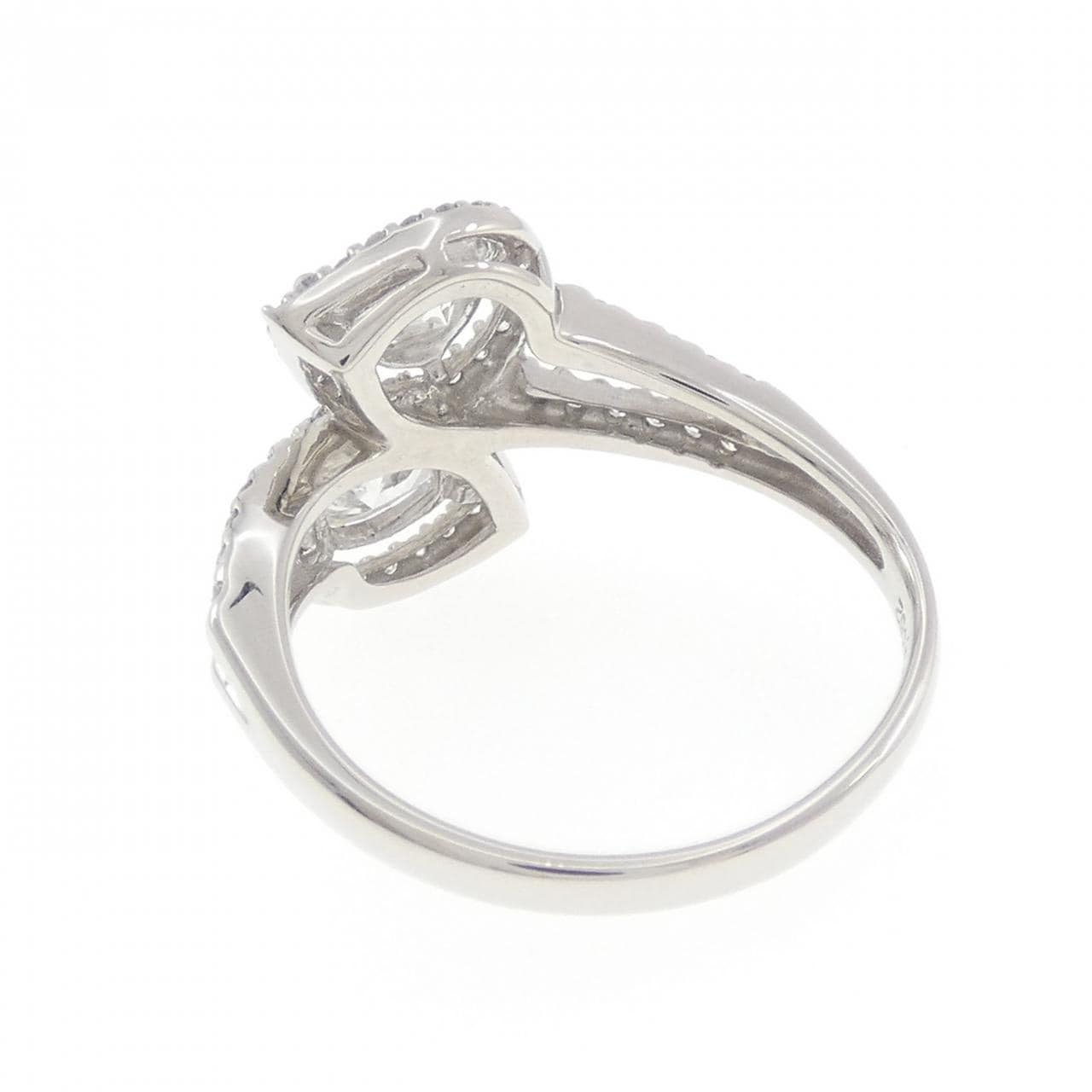 PT900 ダイヤモンド リング 0.462CT 0.462CT F-G SI2 ペアシェイプ