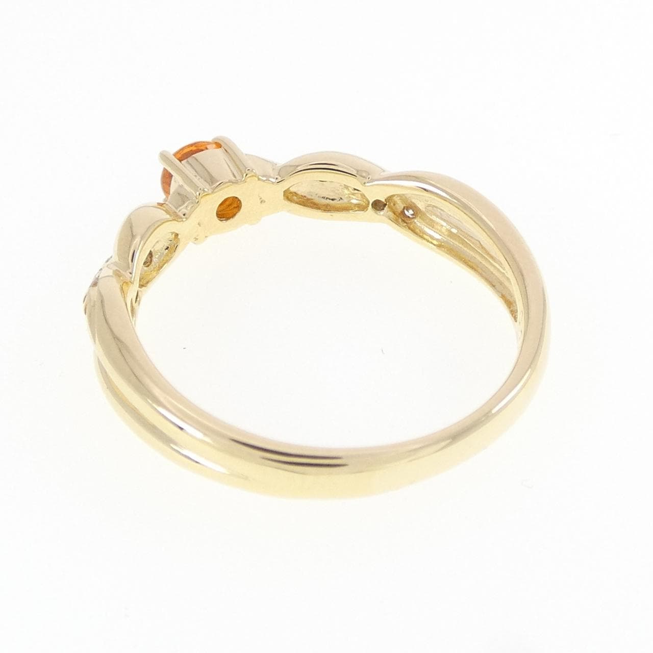 K18YG ガーネット リング 0.23CT