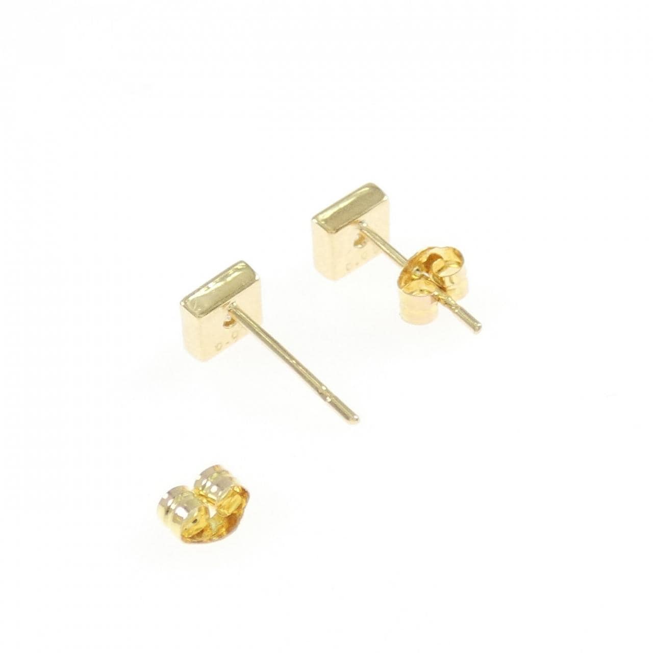 K18YG ダイヤモンド ピアス 0.10CT