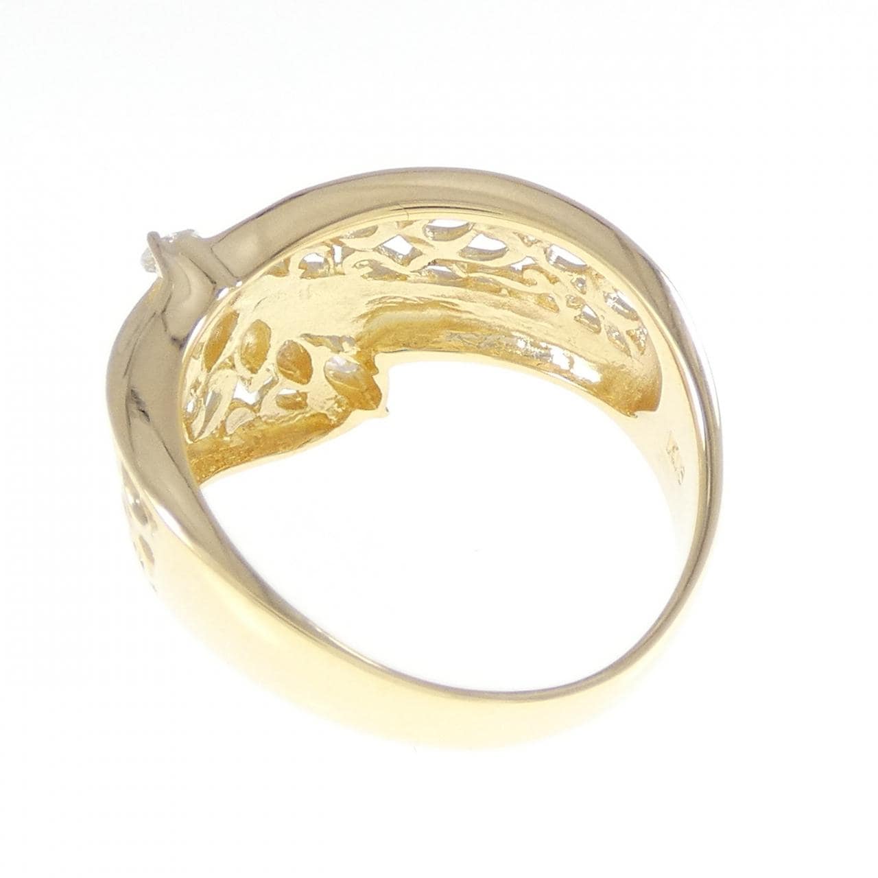 K18YG ダイヤモンド リング 0.26CT