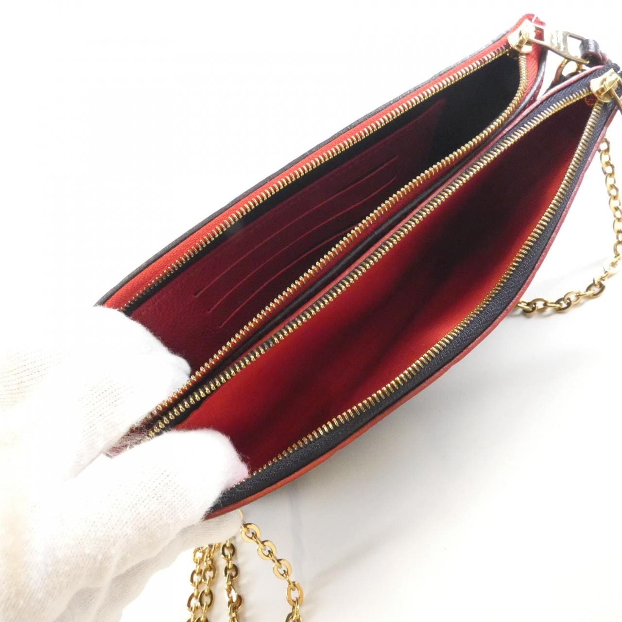 ルイヴィトン モノグラム アンプラント ポシェット ドゥーブル ジップ M63916 ショルダーバッグ