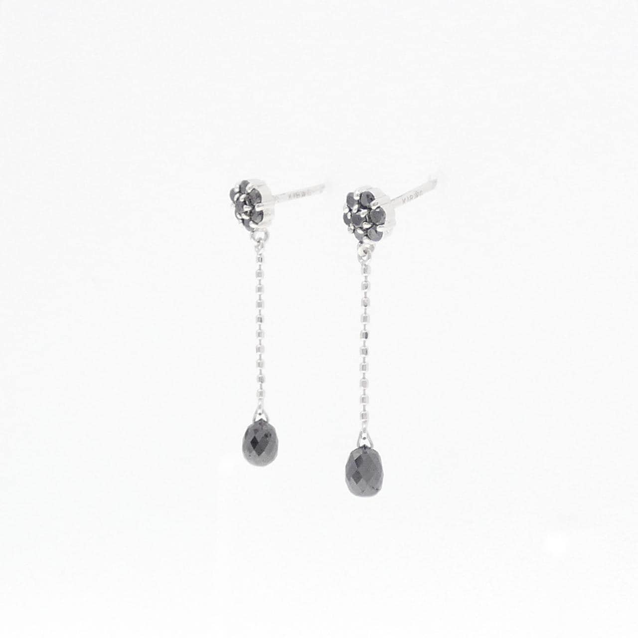 K18WG ダイヤモンド ピアス 0.90CT