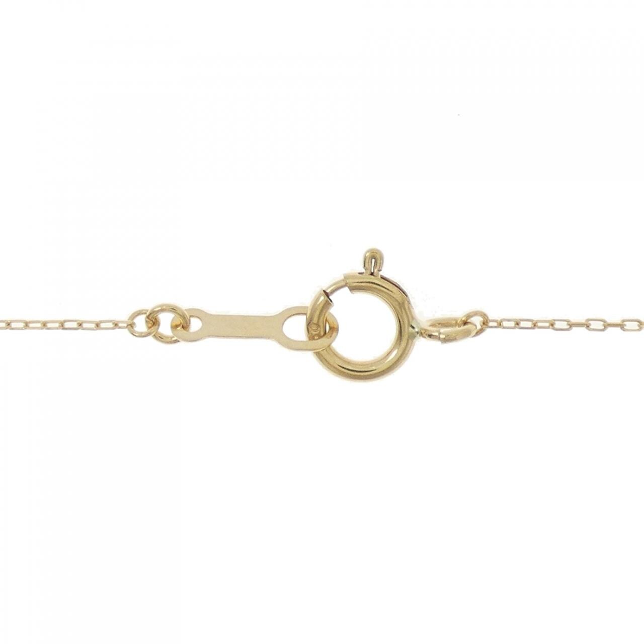 【新品】K18YG ソリティア ダイヤモンド ネックレス 0.12CT