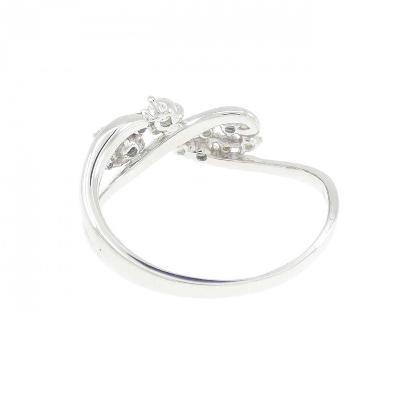 K18WG ダイヤモンド リング 0.15CT
