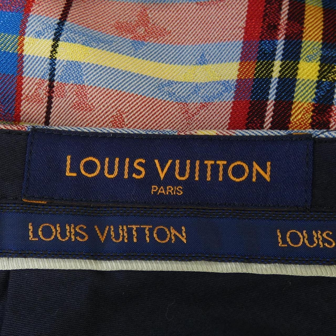 ルイヴィトン LOUIS VUITTON モノグラムチェックプリーツパンツ HMP03WJB6 パンツ