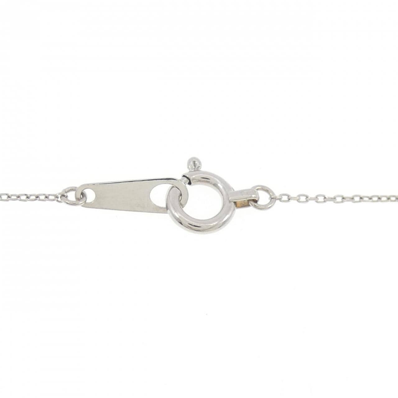 PT900/PT850 ソリティア ダイヤモンド ネックレス 0.08CT