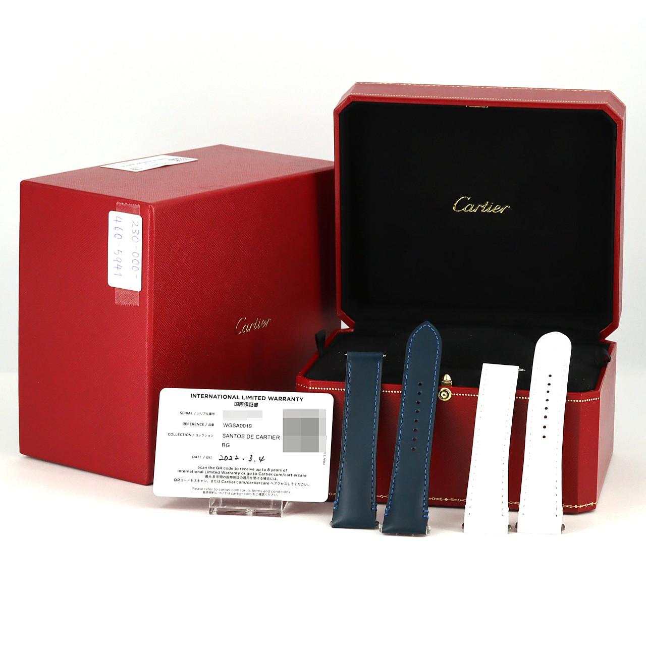 カルティエ サントス ドゥ カルティエLM PG WGSA0019 PG･RG 自動巻