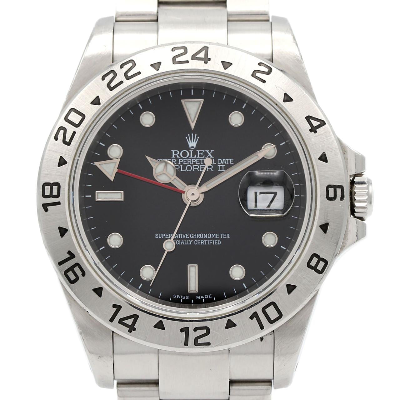 【ノーメンテナンス還元価格】ロレックス エクスプローラーⅡ 16570 SS 自動巻 K番