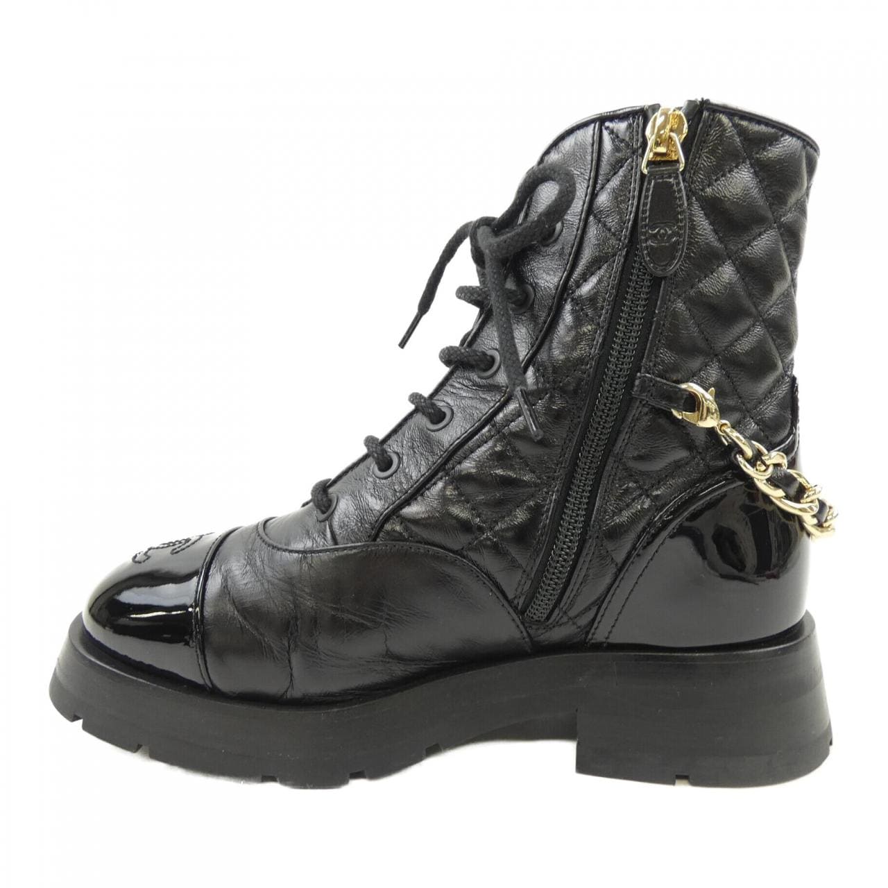 シャネル CHANEL レースアップ G39393Y56119 ブーツ