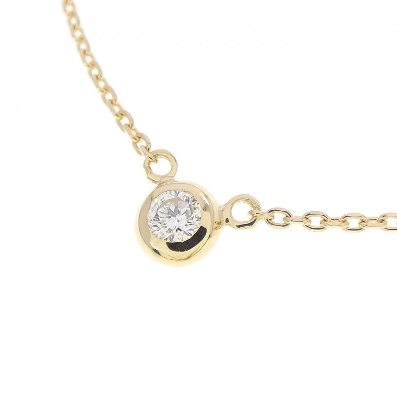 K18YG ダイヤモンド ネックレス 0.16CT