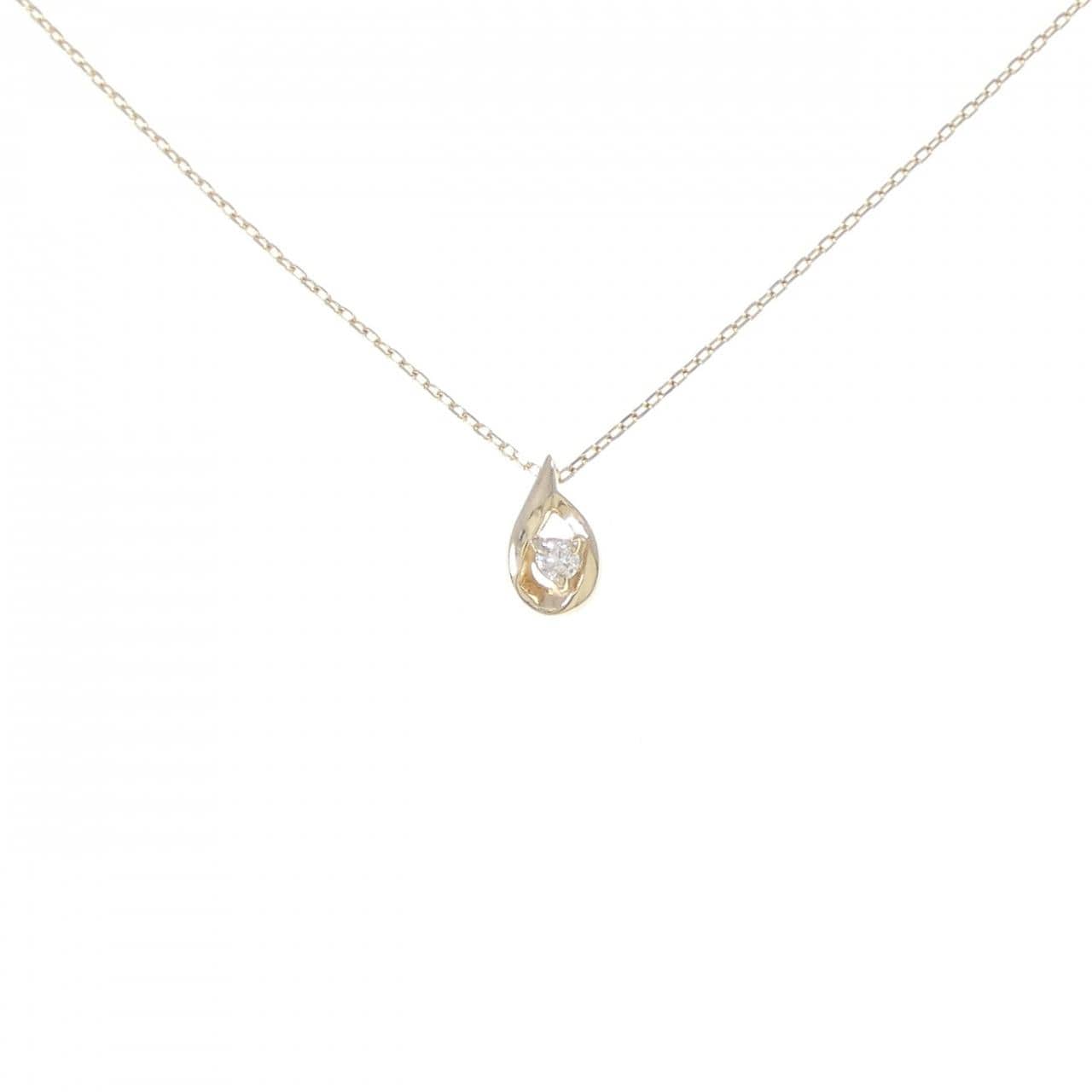 K10YG ダイヤモンド ネックレス 0.02CT
