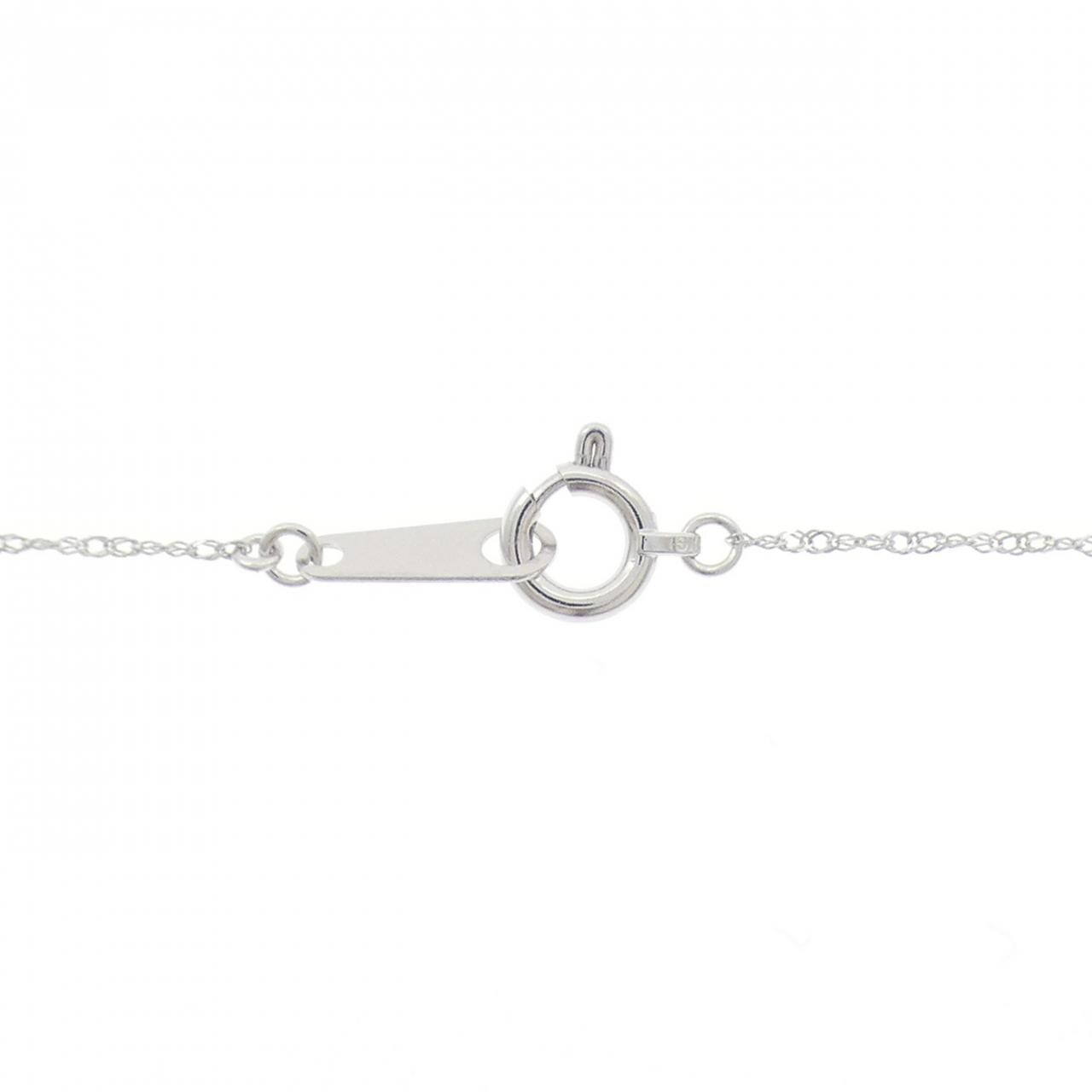 K18WG ブラックオパール ネックレス 0.64CT