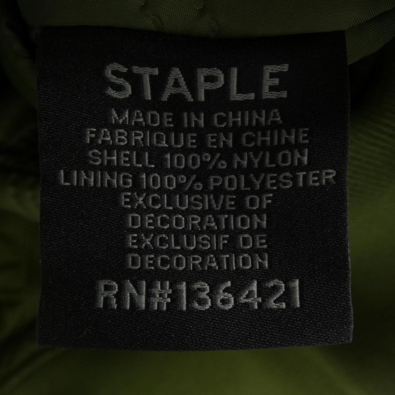 STAPLE STAPLE ブルゾン