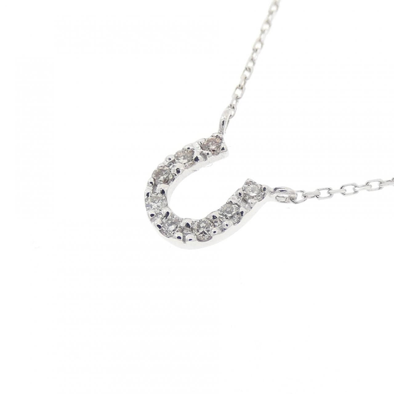 K10WG ダイヤモンド ネックレス 0.04CT