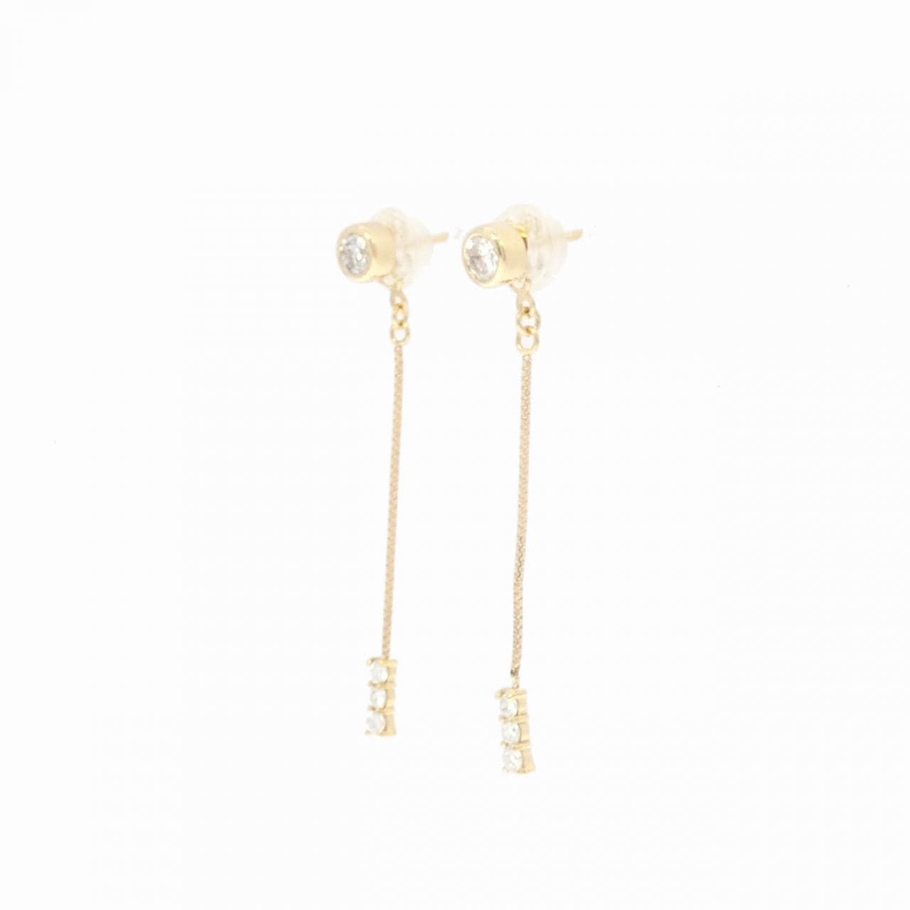 K18YG ダイヤモンド ピアス 0.32CT
