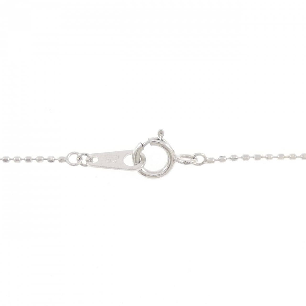 K14WG クロス ルビー ネックレス 1.20CT