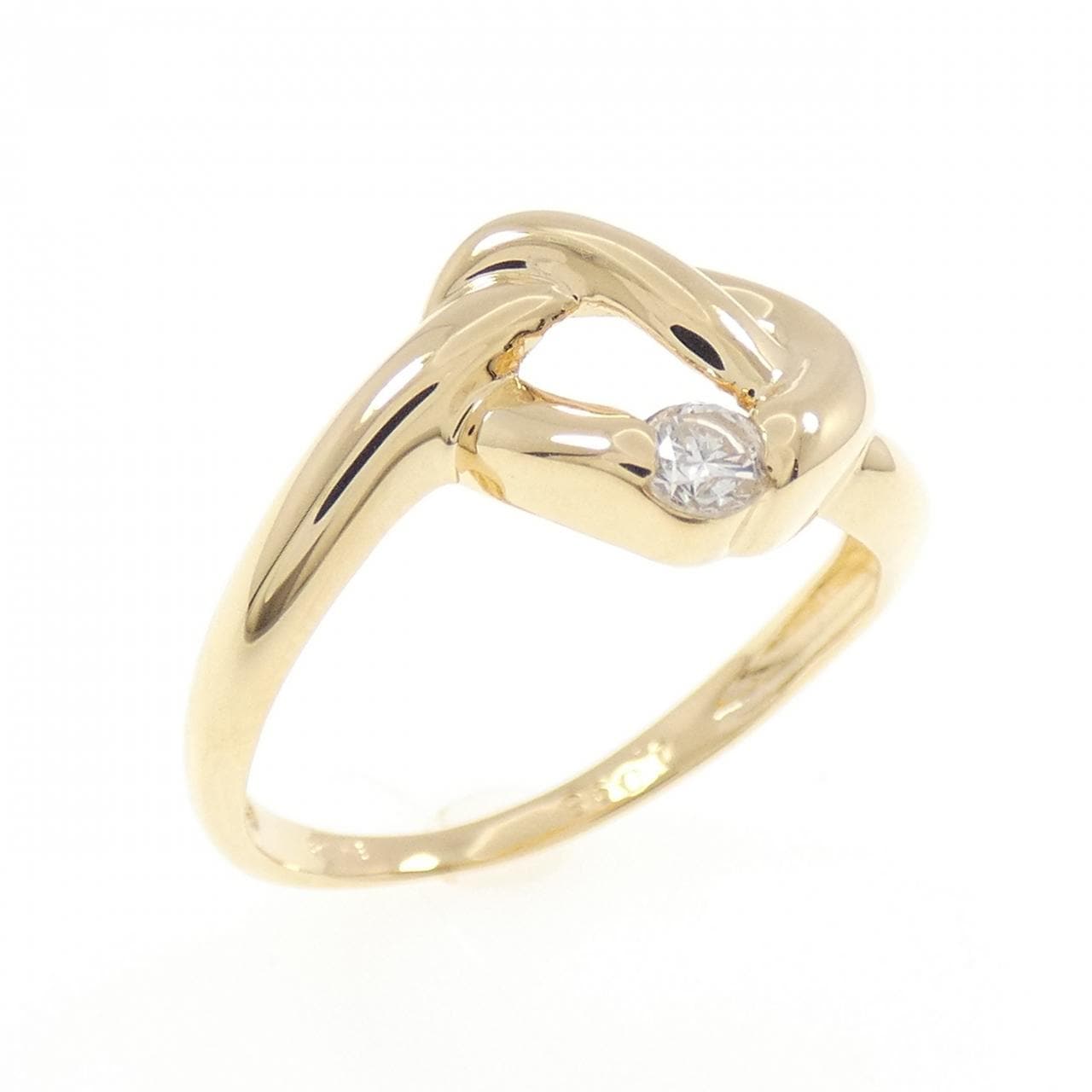 K18YG ダイヤモンド リング 0.098CT
