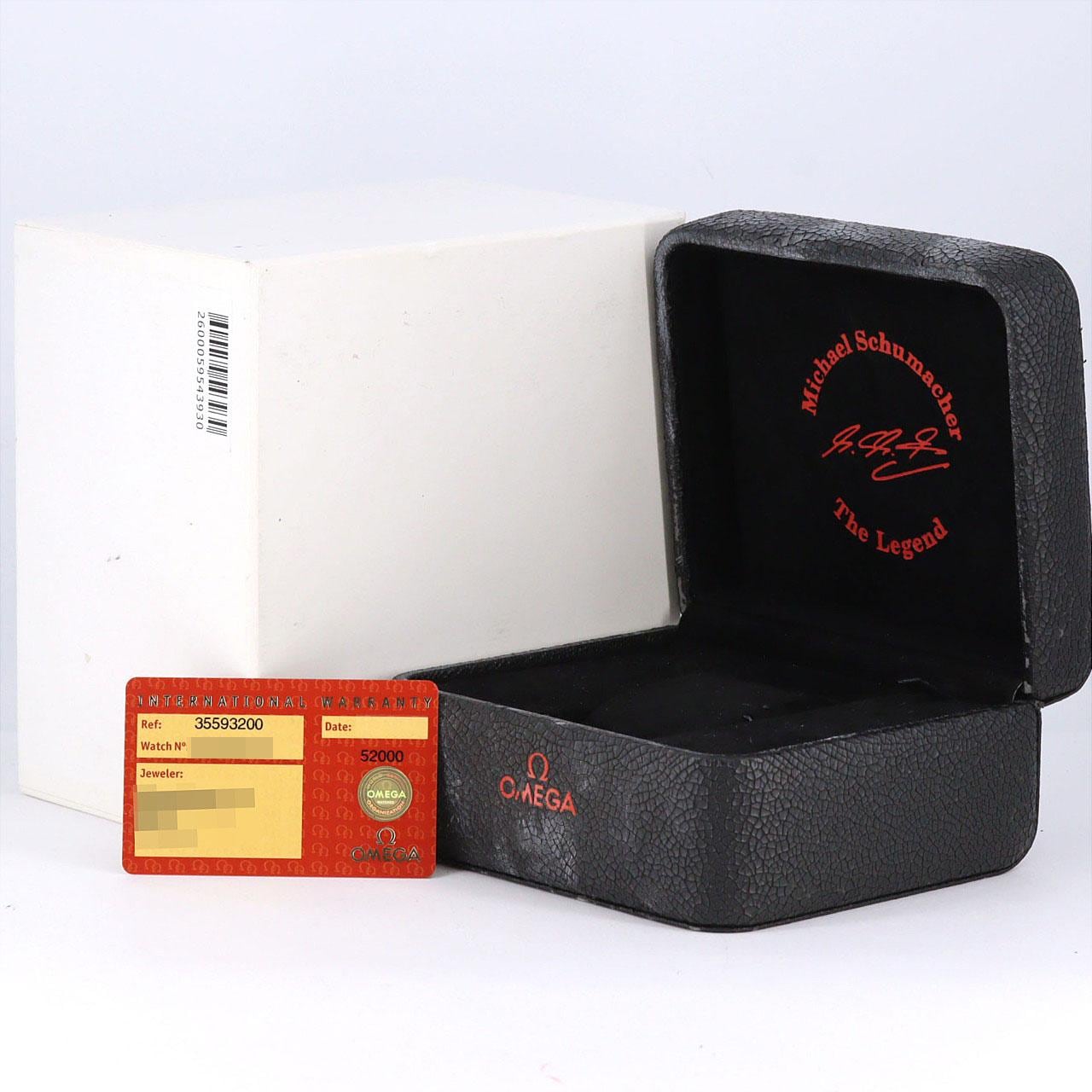 【免维护折扣价】欧米茄超霸系列舒马赫04限量版3559.32不锈钢自动上弦