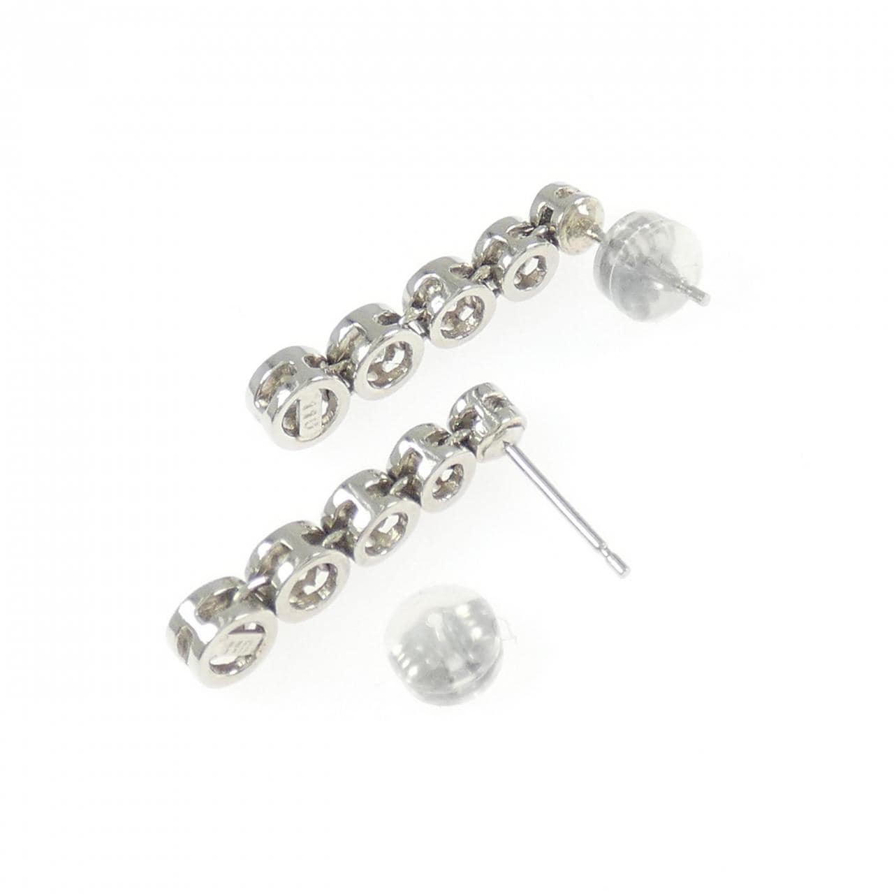 PT900 ダイヤモンド ピアス 2.20CT