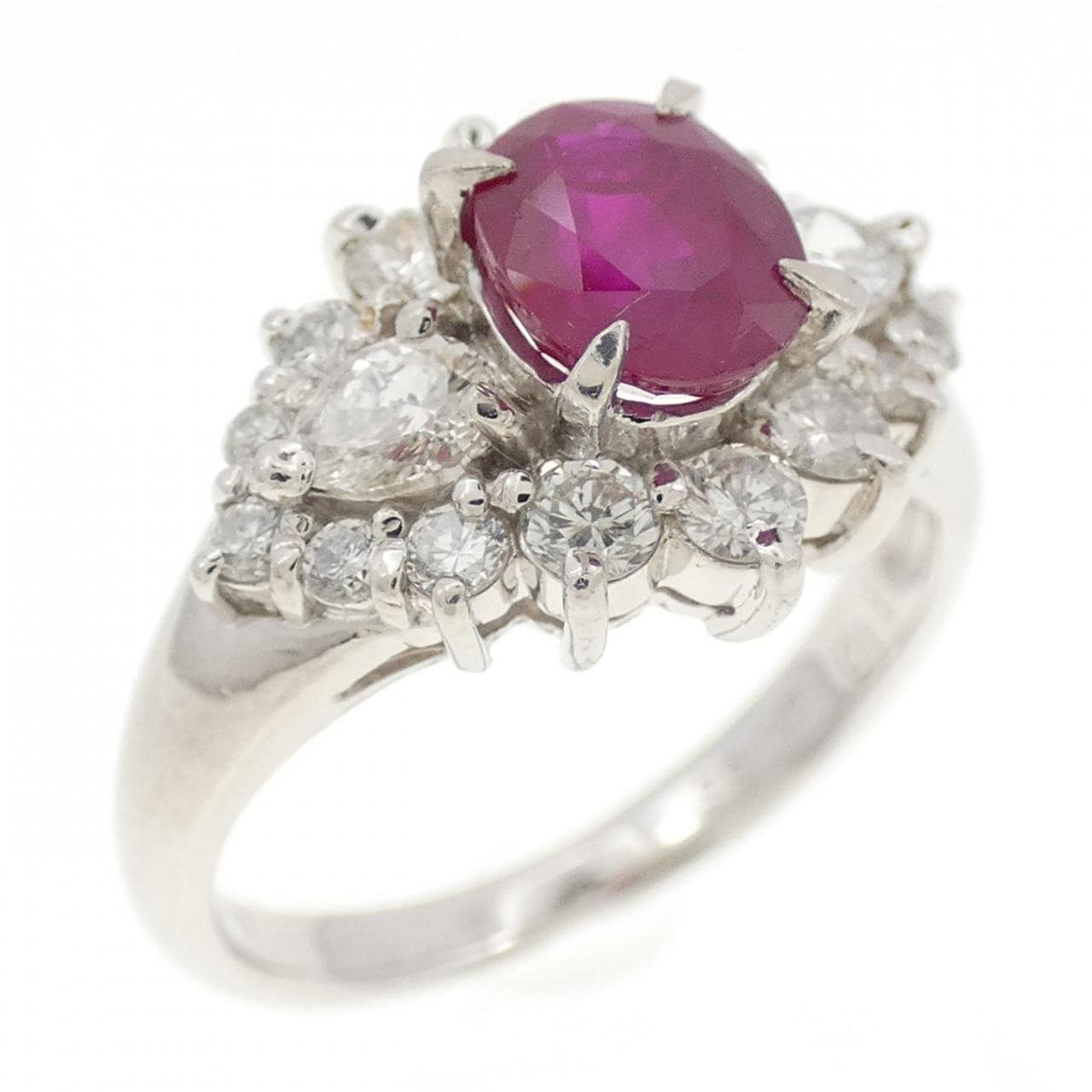 PT900 ルビー リング 1.10CT