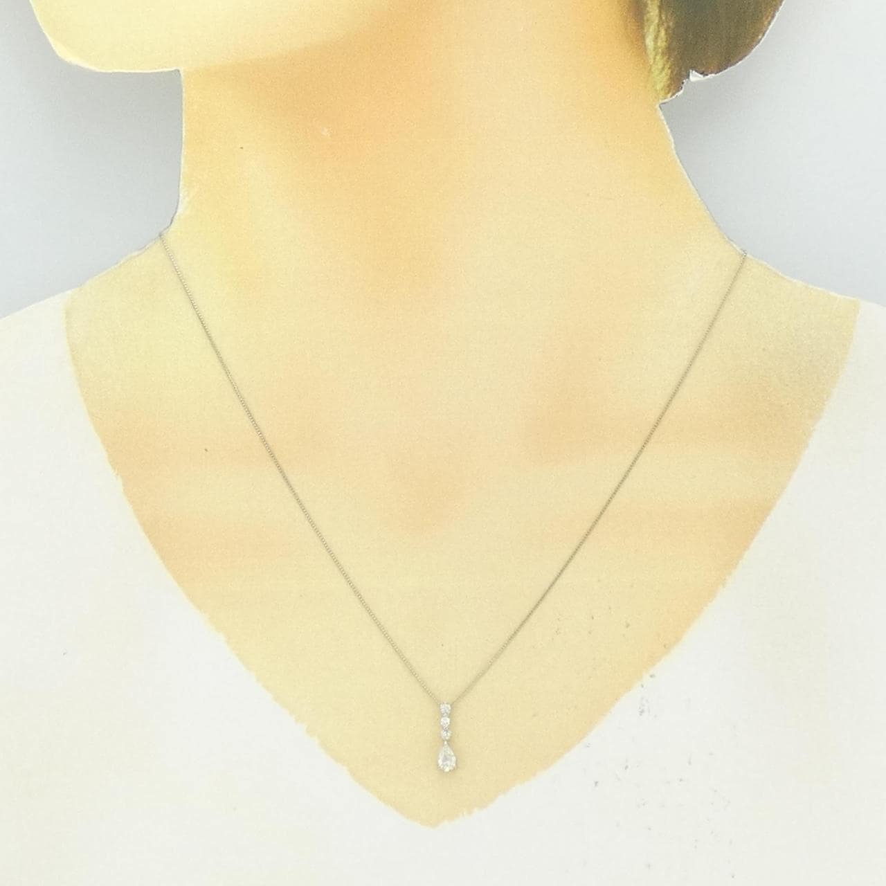 PT900/PT850 ダイヤモンド ネックレス 0.304CT