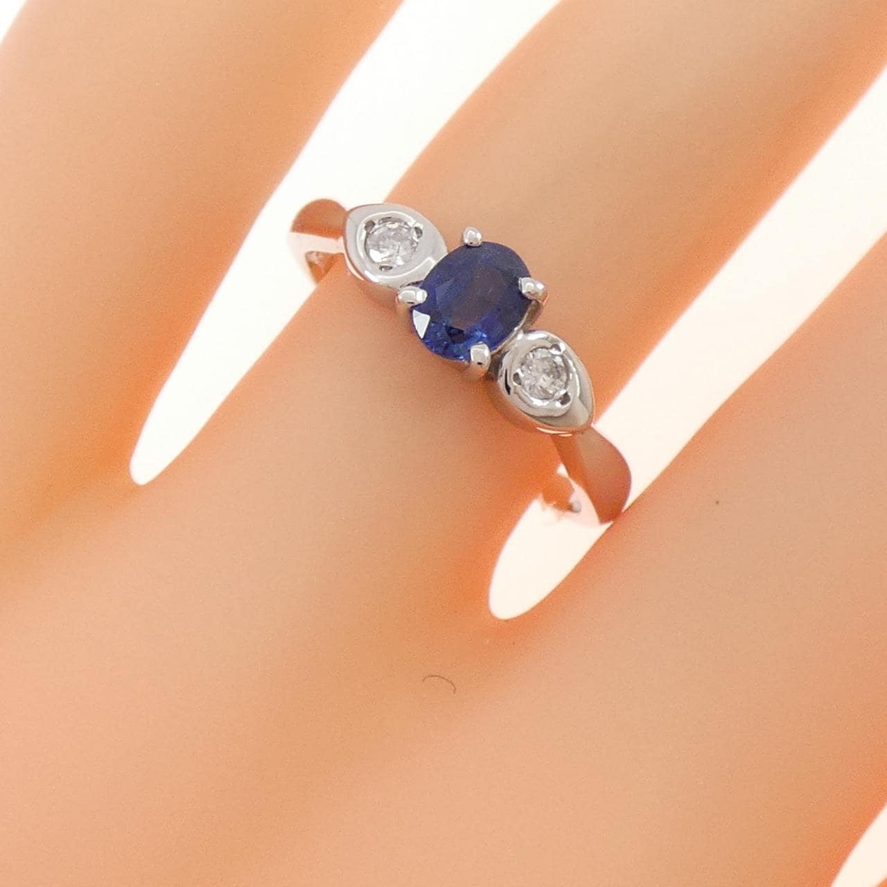 PT900 サファイヤ リング 0.46CT