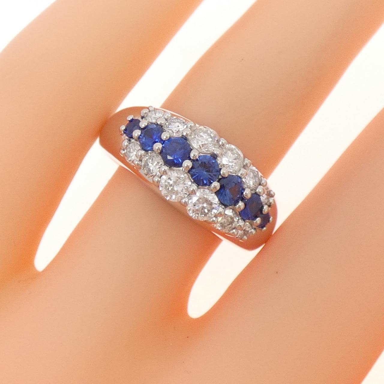 PT900 サファイヤ リング 0.65CT