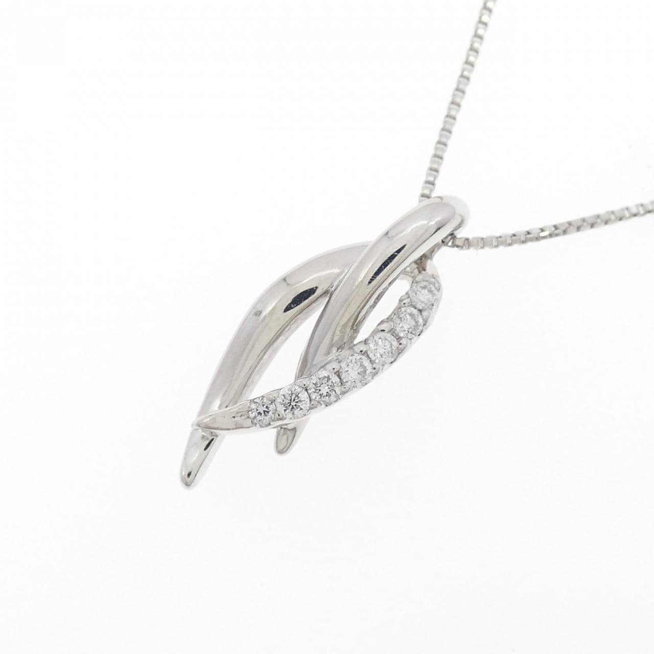PT900/PT850 ダイヤモンド ネックレス 0.06CT