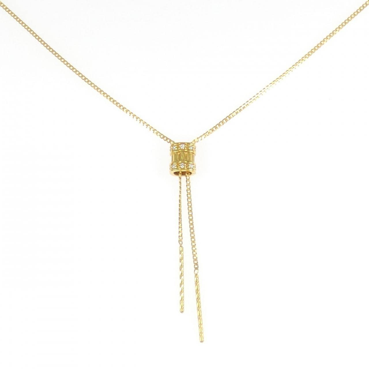 K24YG ダイヤモンド ネックレス 0.03CT