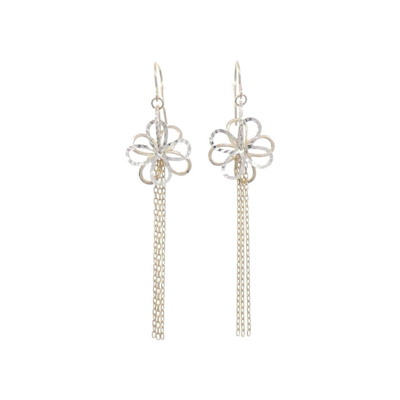 K18YG/K18WG フラワー ピアス