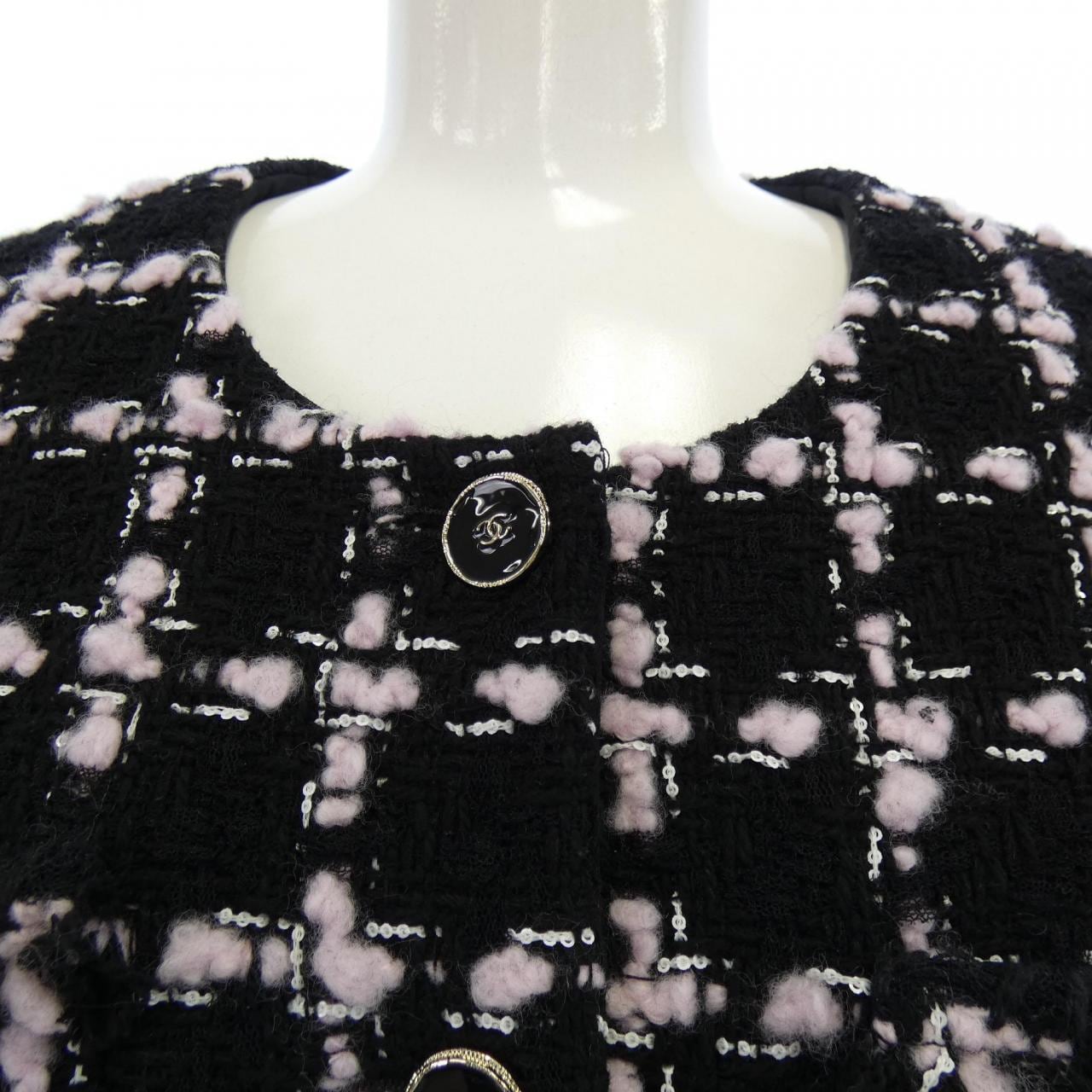 シャネル CHANEL LOOK12 P80405V72615 25B ノーカラージャケット