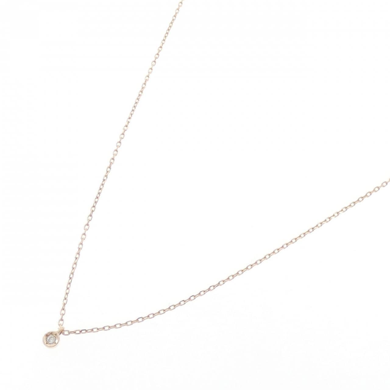 アガット ダイヤモンド ネックレス 0.01CT