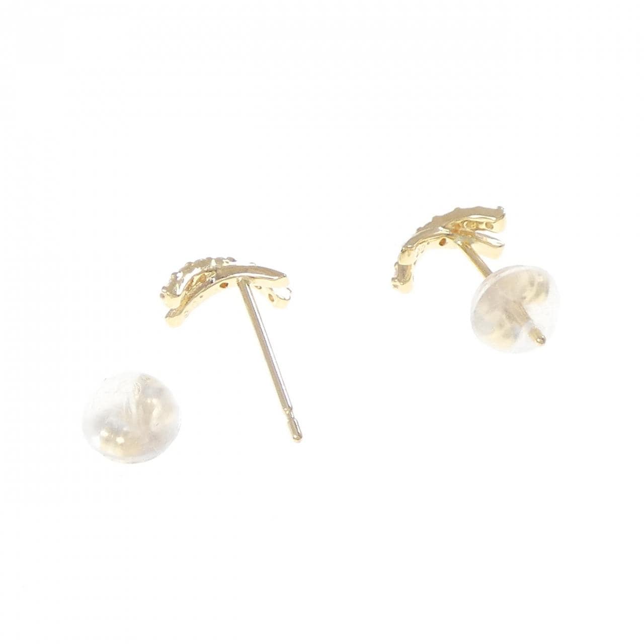 K18YG ダイヤモンド ピアス 0.06CT