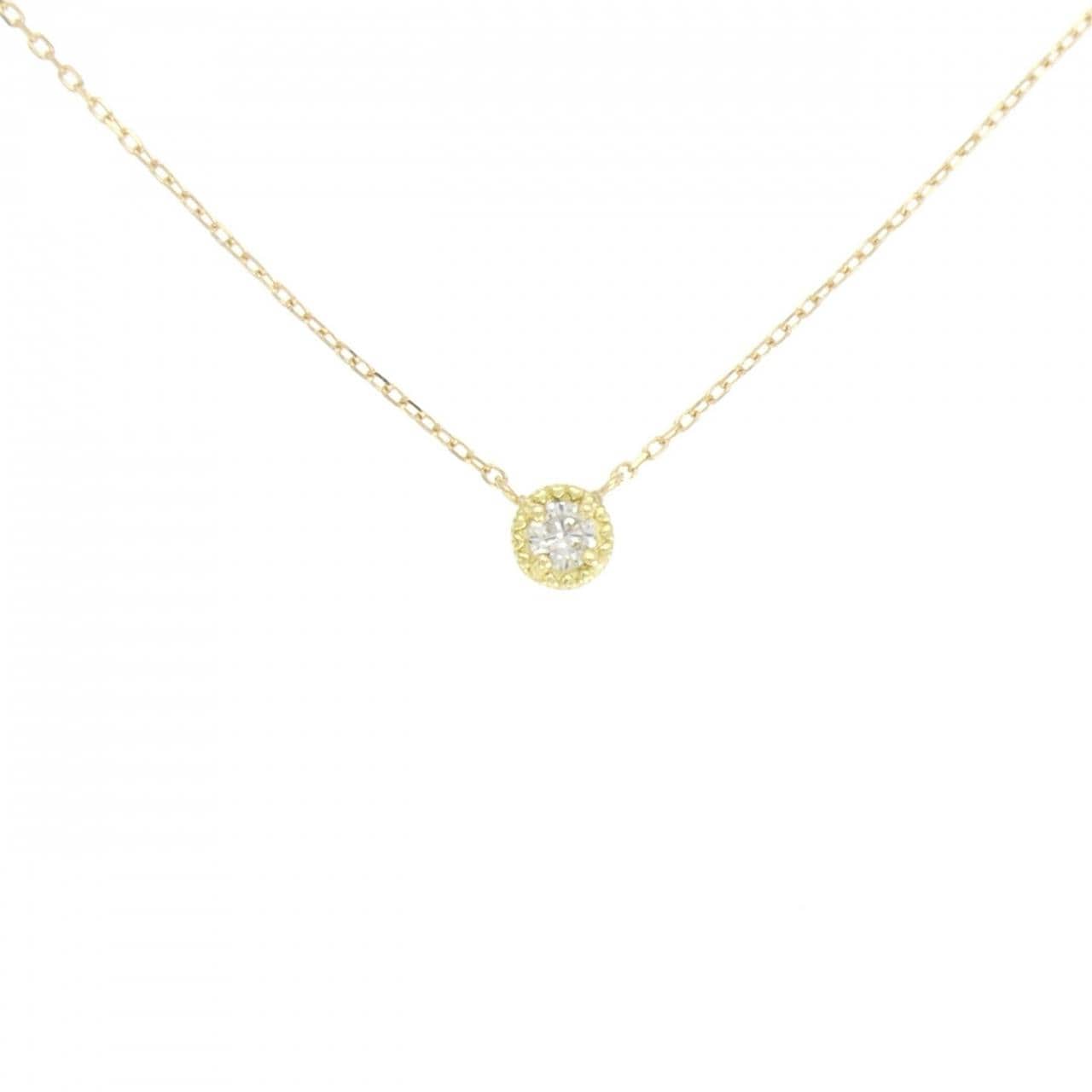 K18YG ダイヤモンド ネックレス 0.10CT