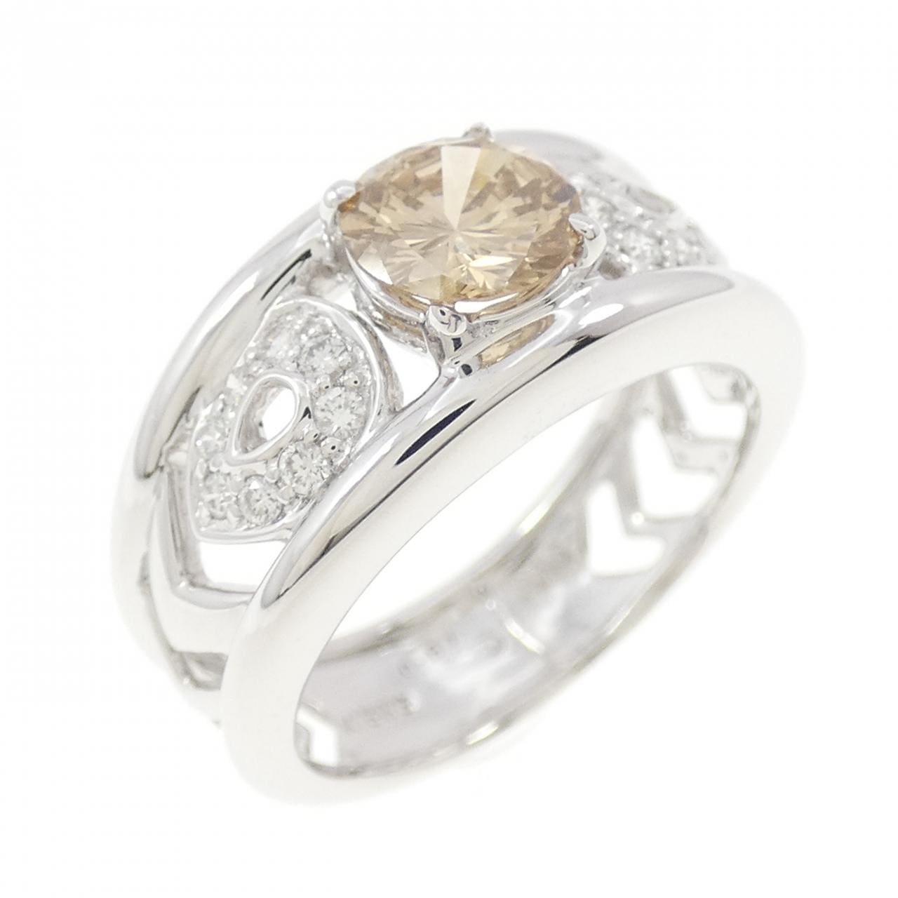 K18WG ダイヤモンド リング 0.81CT