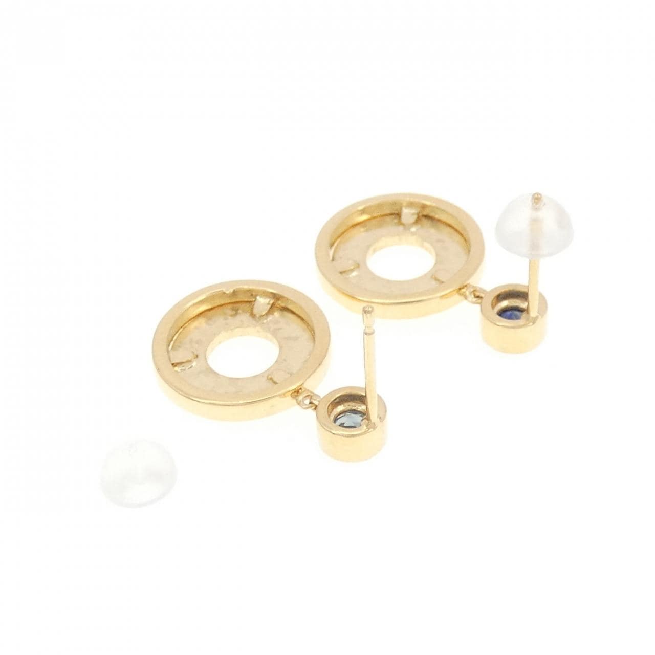 【新品】K18YG サファイヤ ピアス