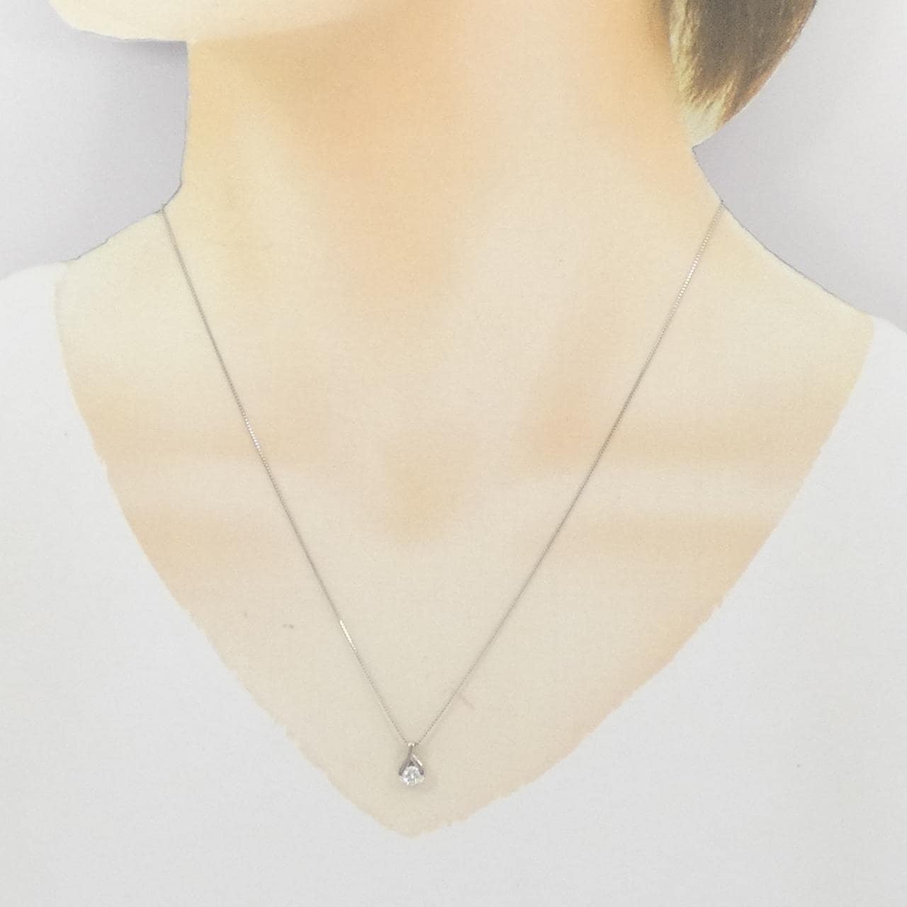 PT850 ダイヤモンド ネックレス 0.22CT