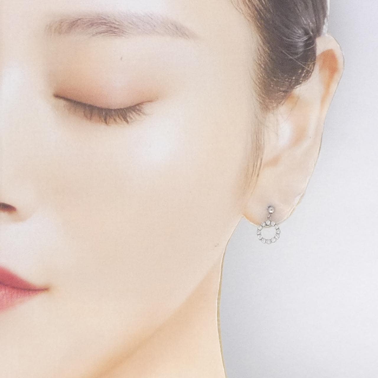 PT900 ダイヤモンド ピアス 0.30CT