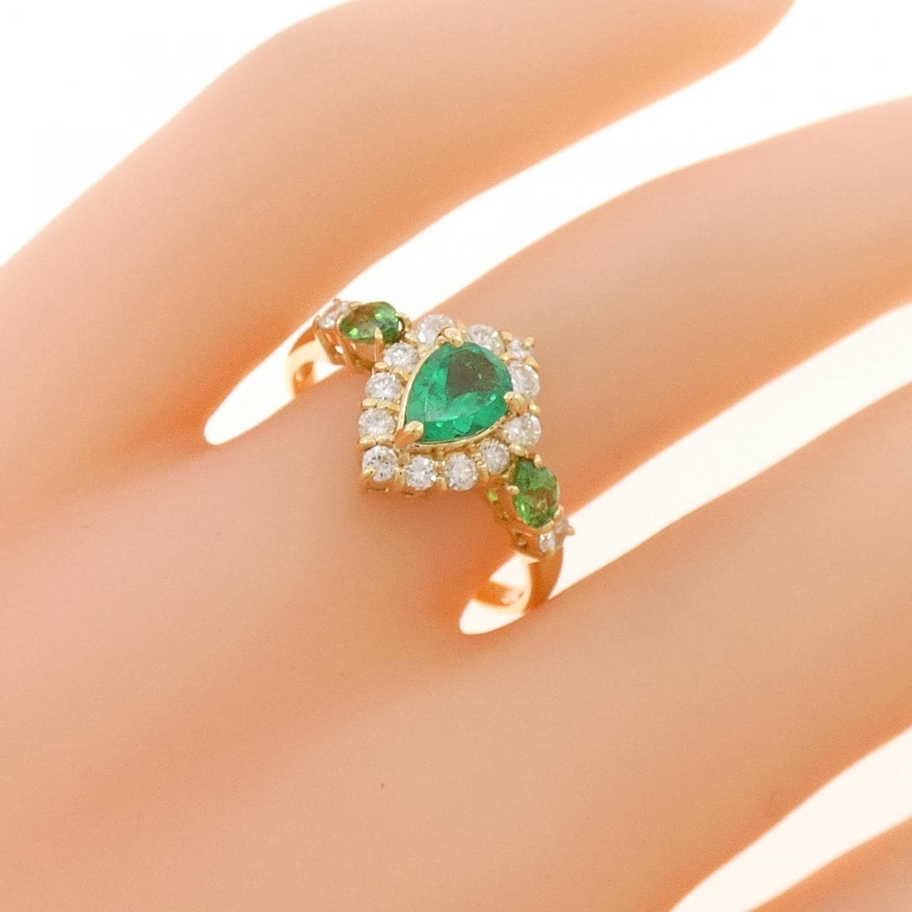 K18YG カラーストーン リング