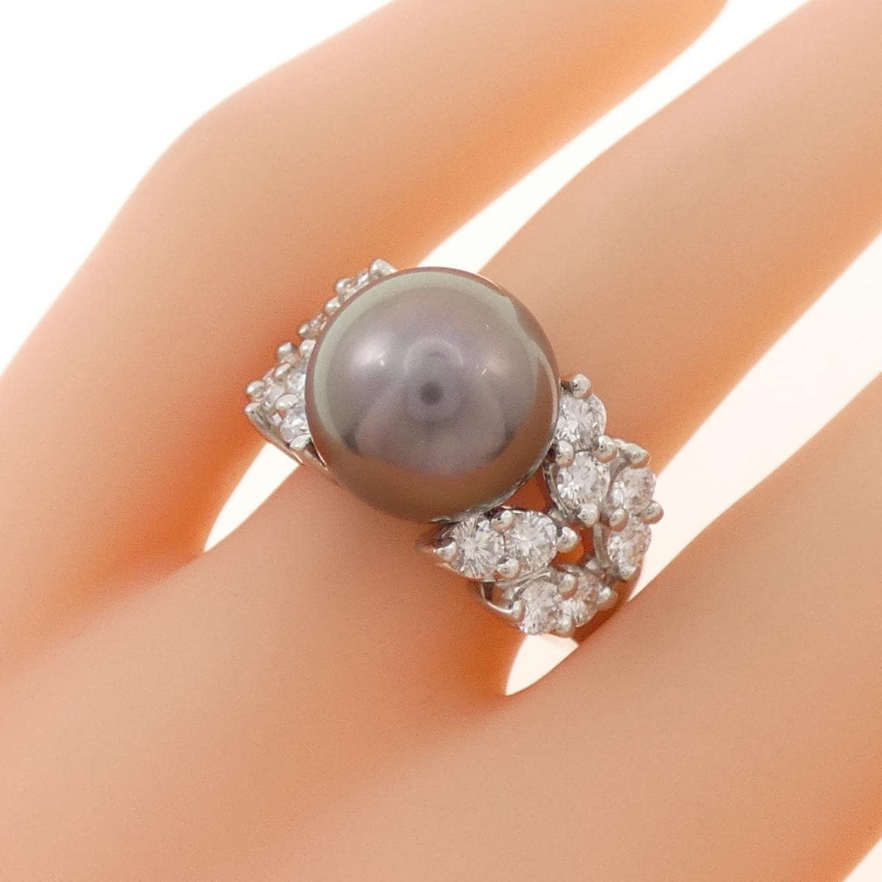 タサキ 黒蝶パール リング 11.5mm