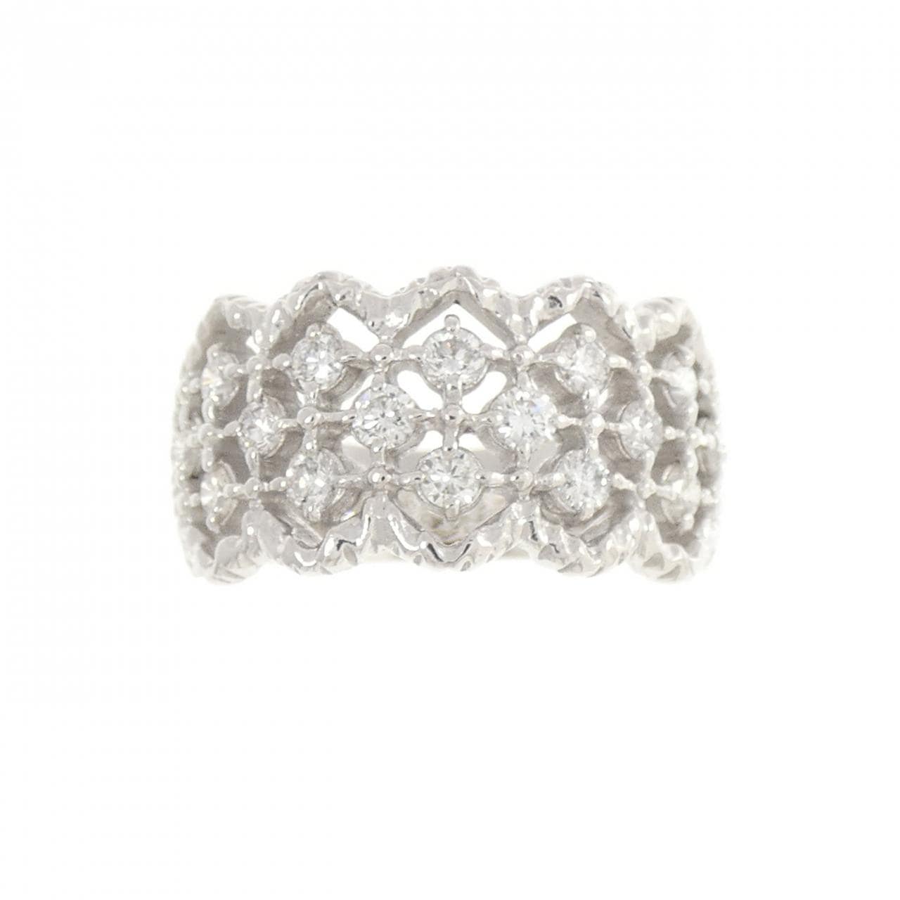 K18WG ダイヤモンド リング 0.50CT
