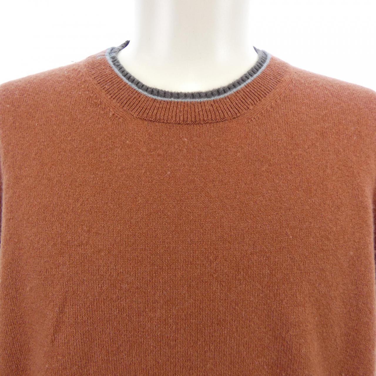 エルメス HERMES ラウンドネックニット ダブルリブH *22-5710. ニット