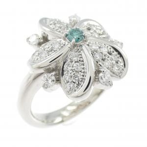 PT900 フラワー ダイヤモンド リング 0.08CT