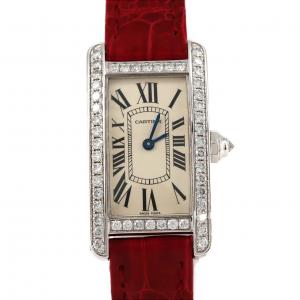 Cartier Tank American SM WG/Cross D WB707331 WG石英