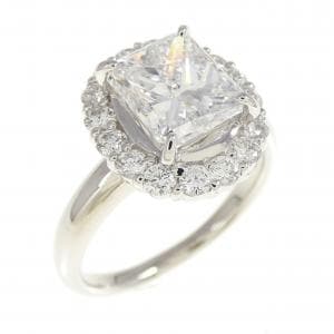 【リメイク】PT900 ダイヤモンド リング 2.024CT D VVS2 ファンシーカット
