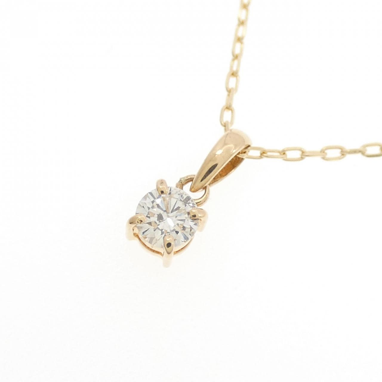 K18YG ダイヤモンド ネックレス 0.21CT
