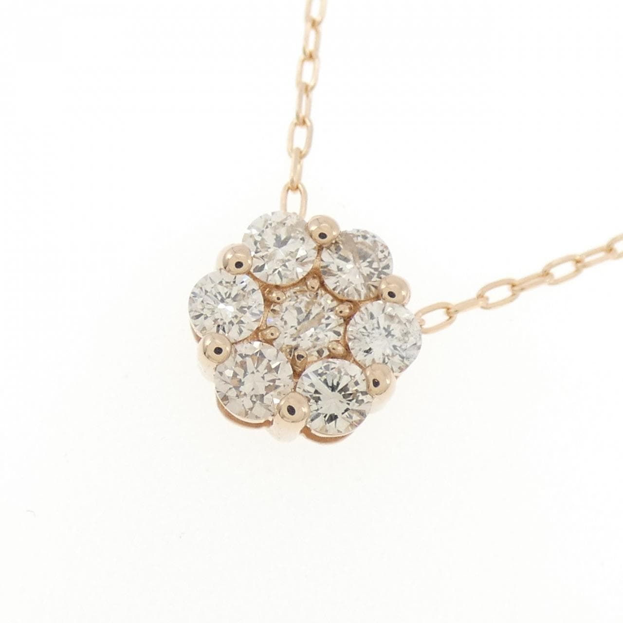 K18PG ダイヤモンド ネックレス 0.50CT