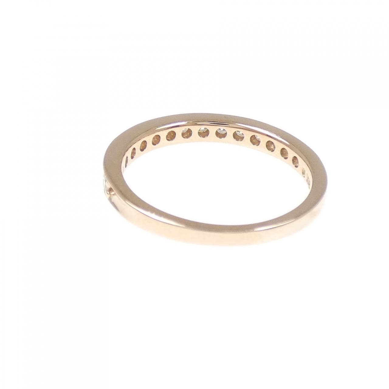 K18PG ハーフエタニティ ダイヤモンド リング 0.25CT