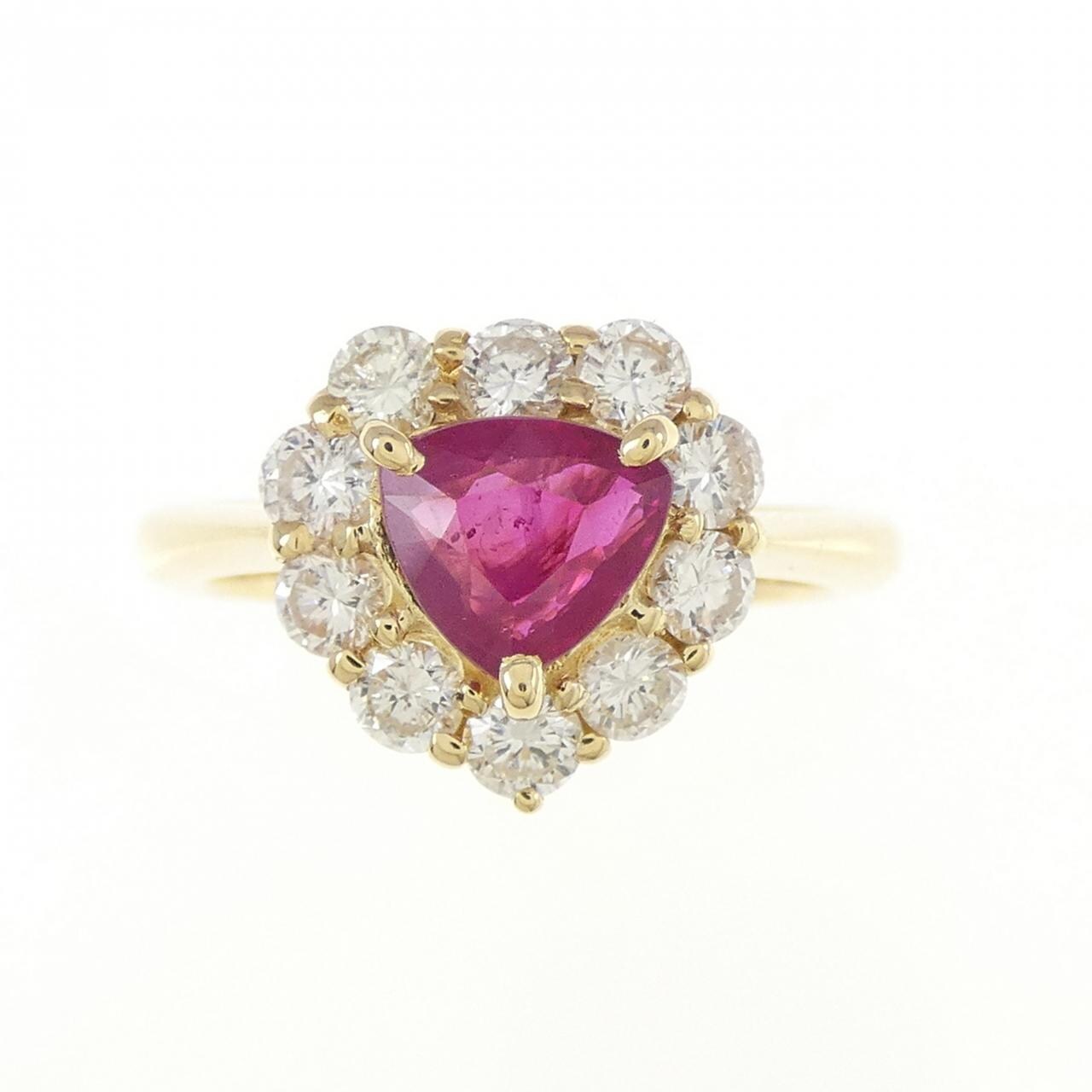 K18YG  ルビー リング 1.00CT